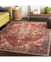 Livabliss Amelie Aml-2308 Rust Machine-Washable 2' x 3' Area Rug