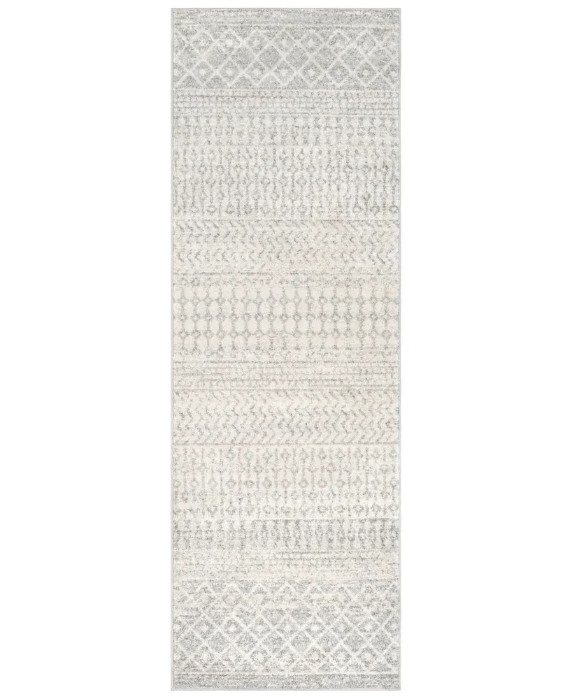 Livabliss Elaziz Elz-2308 Light Gray 2'7" x 10' Runner Area Rug