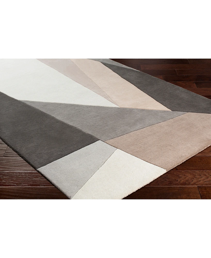 Livabliss Forum Fm-7225 Charcoal 6' x 9' Area Rug