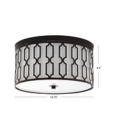 Jonathan Y Link 3-Light Metal Led Flush Mount