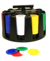 300 Poker Chips with Revolving Rack