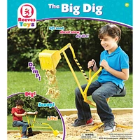 Reeves Toys Big Dig Ride on Working Crane