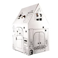 Easy Playhouse Cardboard Clubhouse