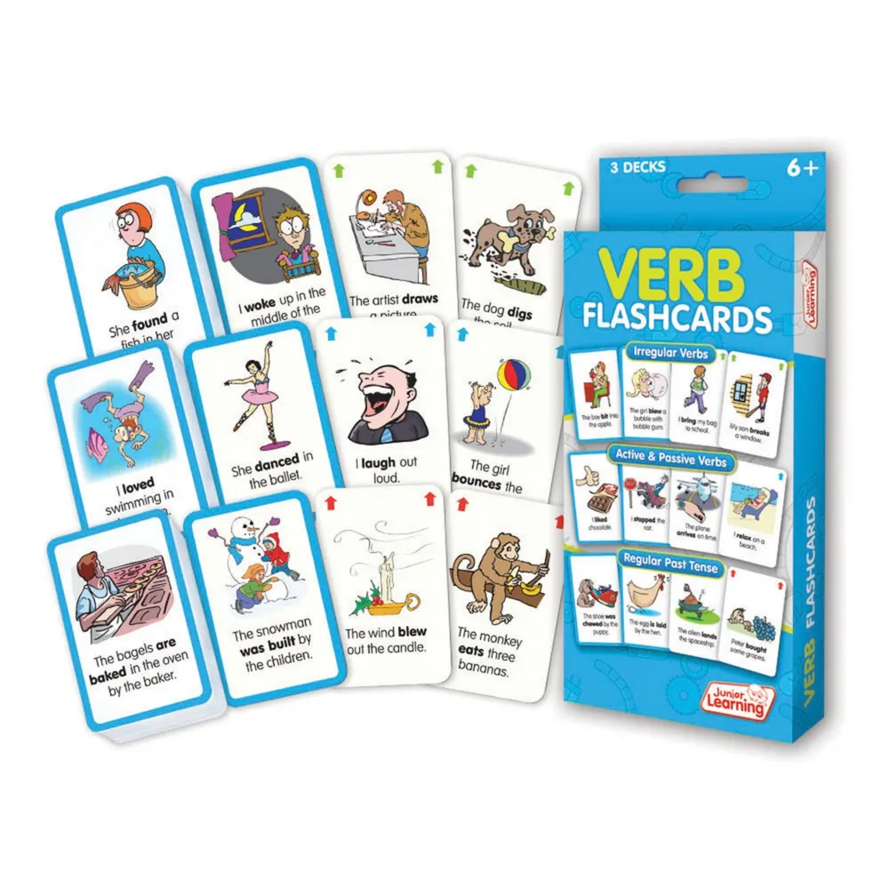 Junior Learning Verb Flashcards