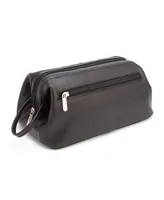 Royce New York Colombian Leather Toiletry Bag