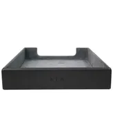 Royce New York Suede Lined Desktop Letter Tray Organizer