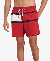 Tommy Hilfiger Men's Big & Tall Flag Swim Trunk