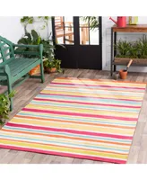 Surya Maritime Mtm-1010 Bright Pink 2' x 3' Indoor/Outdoor Area Rug