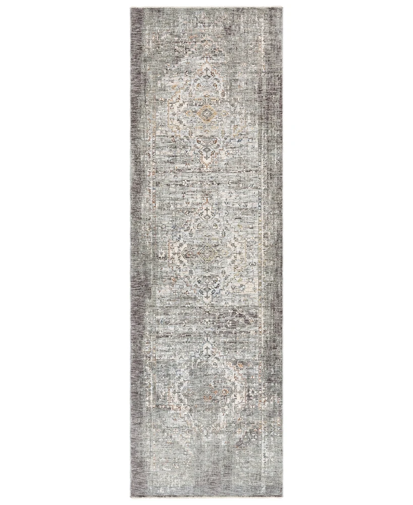 Livabliss Presidential Pdt-2311 Medium Gray 3'3" x 10' Runner Area Rug