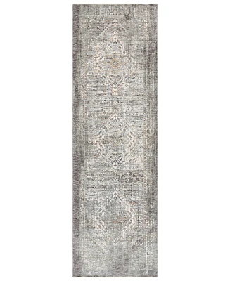 Livabliss Presidential Pdt-2311 Medium Gray 3'3" x 10' Runner Area Rug