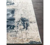 Livabliss Quatro Qua-2310 Dark Blue 5'3" x 7'3" Area Rug