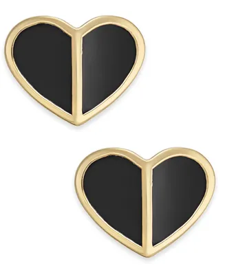 Kate Spade New York Gold-Tone Heart Stud Earrings