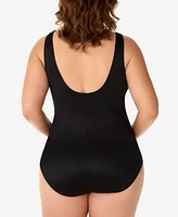 Miraclesuit Plus Size Palma Allover Slimming One-Piece Swimsuit