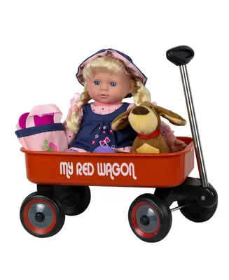 Baby Doll with Wagon Playset
