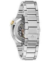 Bulova Men's Automatic Maquina Stainless Steel Bracelet Watch 46mm