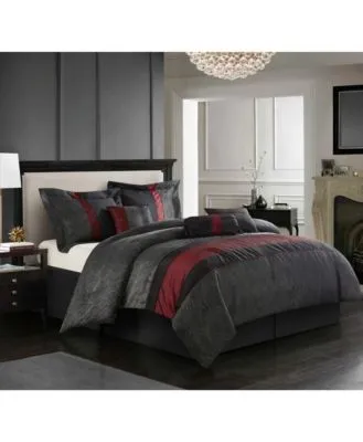 Corell Black 7 Piece Comforter Sets