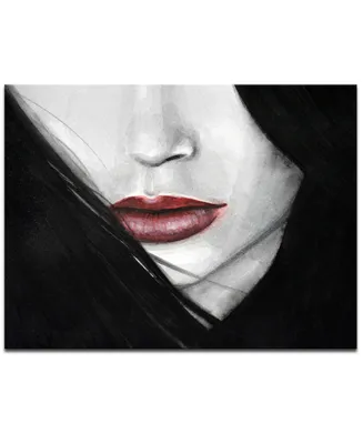 Ready2HangArt 'Temptation Iv' Mouth Profile Canvas Wall Art