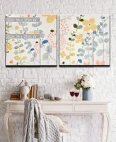 Ready2hangart Dew I Ii 2 Piece Botanical Canvas Wall Art Collection