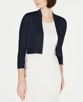 Calvin Klein Cropped Open-Front Cardigan