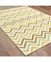 Closeout! Oriental Weavers Riviera 4593 3'7" x 5'6" Indoor/Outdoor Area Rug