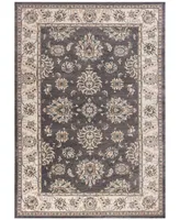 Kas Avalon Kashan 5608 Grey/Ivory 2' x 7'7" Runner Area Rug