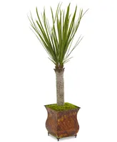 Nearly Natural 40" Yucca Artificial Tree in Metal Planter