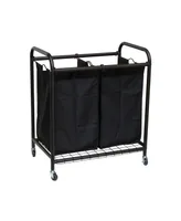 Oceanstar 2-Bag Rolling Laundry Sorter