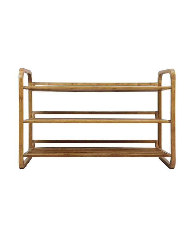 Oceanstar 3-Tier Bamboo Shoe Rack