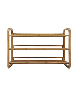 Oceanstar 3-Tier Bamboo Shoe Rack