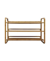 Oceanstar 3-Tier Bamboo Shoe Rack