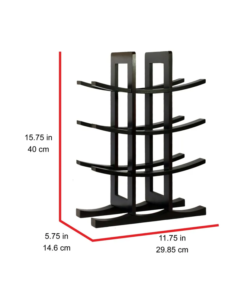 Oceanstar 12-Bottle Bamboo Wine Rack