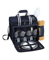 Picnic at Ascot Cooler for 4 with Blanket - Divided Waterproof Interior