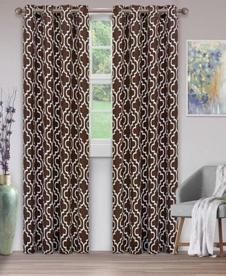 Superior Trellis Insulated Room Darkening 2 Piece Curtain Panels