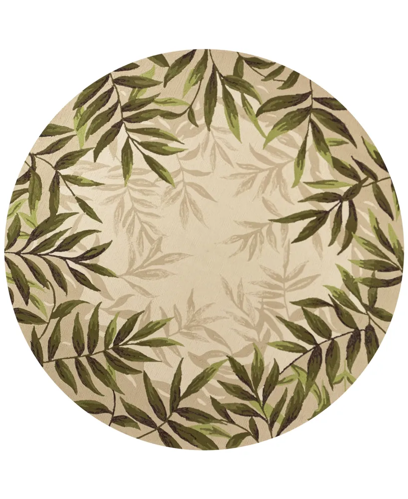 Kas Harbor Nature 4225 Sand 7'6" Indoor/Outdoor Round Area Rug