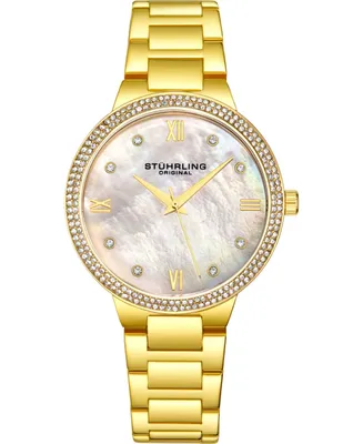 Women's Quartz Gold-Tone Link Bracelet Watch 38mm