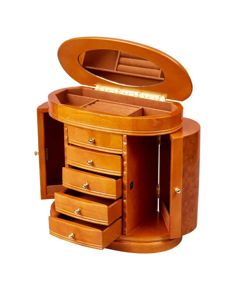 Mele & Co. Trinity Wooden Jewelry Box