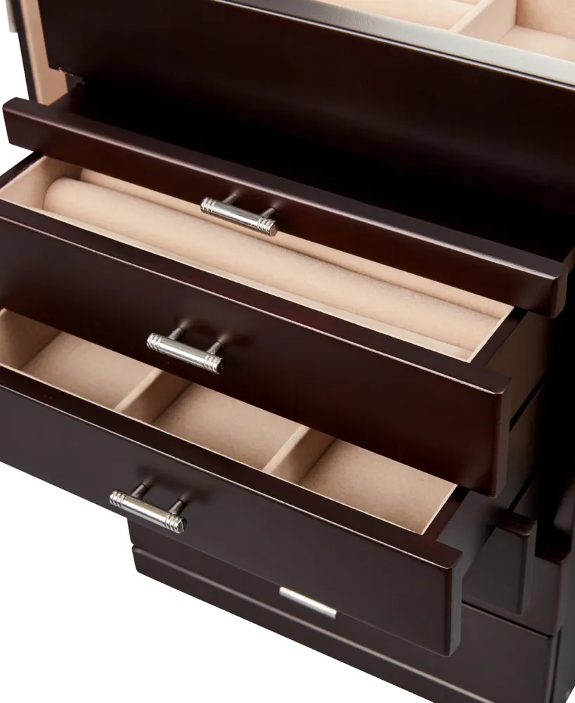 Mele & Co. Geneva Upright Wooden Jewelry Box