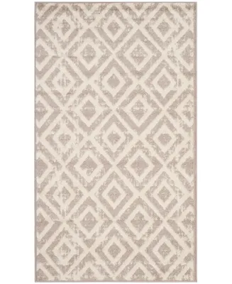 Safavieh Amsterdam AMS105 Ivory and Mauve 3' x 5' Outdoor Area Rug