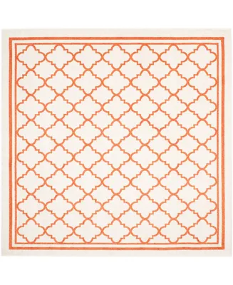 Safavieh Amherst AMT422 Beige and Orange 7' x 7' Square Area Rug