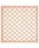 Safavieh Amherst AMT422 Beige and Orange 7' x 7' Square Area Rug