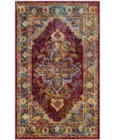 Safavieh Crystal CRS508 Ruby and Navy 3' x 5' Area Rug