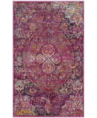 Safavieh Crystal CRS512 Fuchsia and Purple 3' x 5' Area Rug