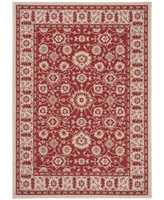 Safavieh Courtyard CY6126 Red and Creme 4' x 5'7" Sisal Weave Outdoor Area Rug