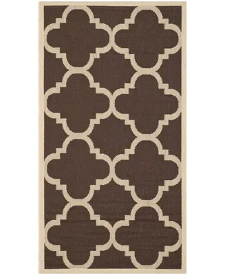 Safavieh Courtyard CY6243 Dark Brown 2'7" x 5' Sisal Weave Outdoor Area Rug