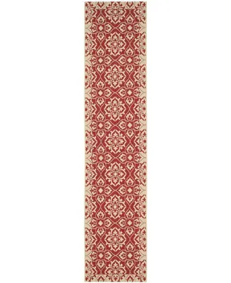 Safavieh Courtyard CY6550 Red and Creme 2'3" x 10' Sisal Weave Runner Outdoor Area Rug