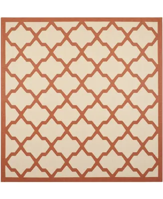 Safavieh Courtyard CY6903 Beige and Terracotta 7'10" x 7'10" Sisal Weave Square Outdoor Area Rug