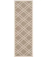 Safavieh Courtyard CY6923 and Bone 2'3" x 6'7" Sisal Weave Runner Outdoor Area Rug