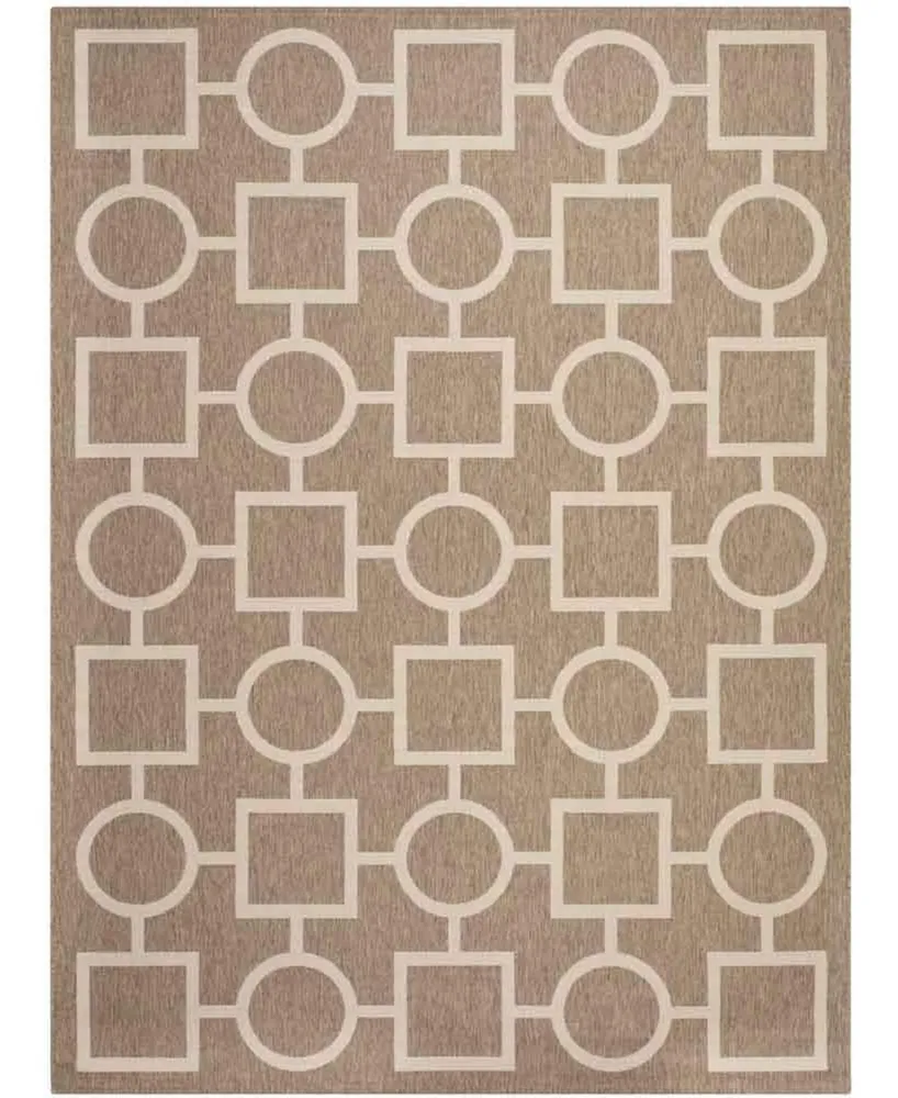 Safavieh Courtyard CY6925 Brown and Bone 8' x 11' Sisal Weave Outdoor Area Rug