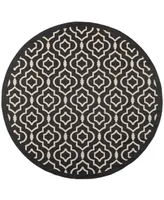 Safavieh Courtyard CY6926 and Beige 7'10" x 7'10" Sisal Weave Round Outdoor Area Rug