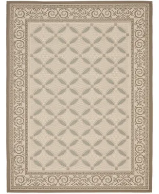 Safavieh Courtyard CY7107 Beige and Dark Beige 8' x 11' Outdoor Area Rug